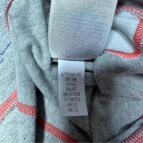 GAP Brushed Jersey Sweatpants  / Leggings Grey / White / Red Size Small - Picture 7 of 16